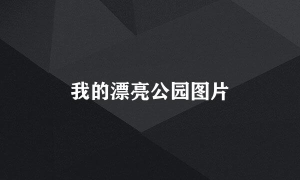 我的漂亮公园图片