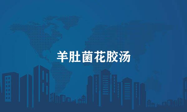 羊肚菌花胶汤
