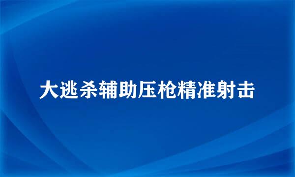 大逃杀辅助压枪精准射击