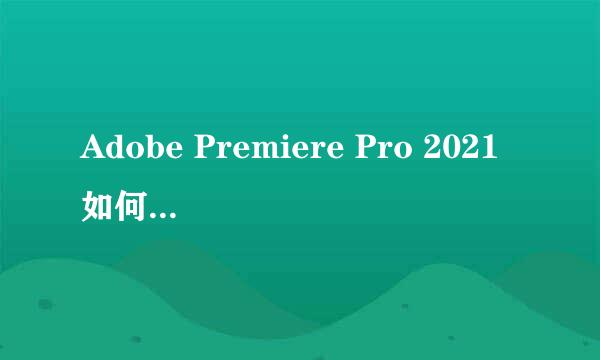 Adobe Premiere Pro 2021如何显示色彩管理