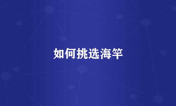 如何挑选海竿