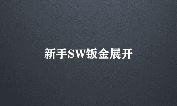 新手SW钣金展开