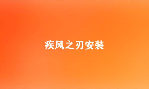 疾风之刃安装