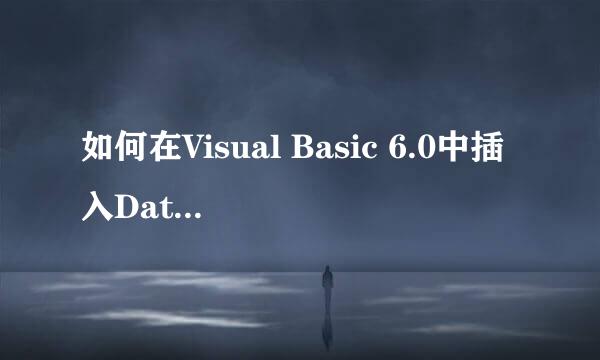 如何在Visual Basic 6.0中插入DataGrid 控件