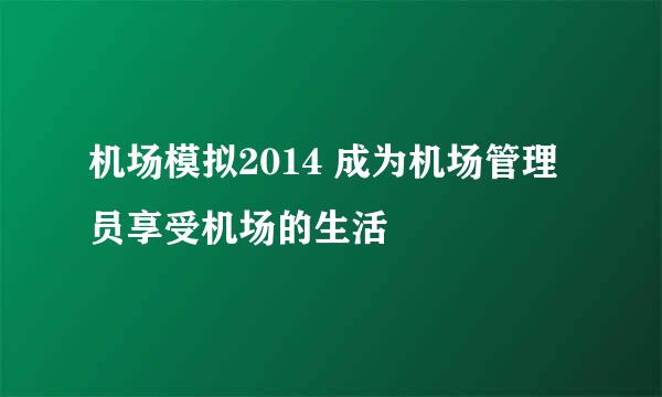 机场模拟2014 成为机场管理员享受机场的生活