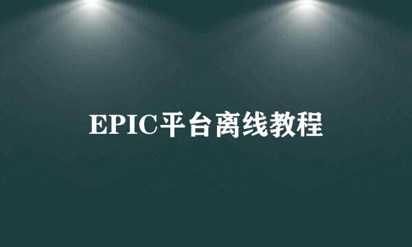EPIC平台离线教程