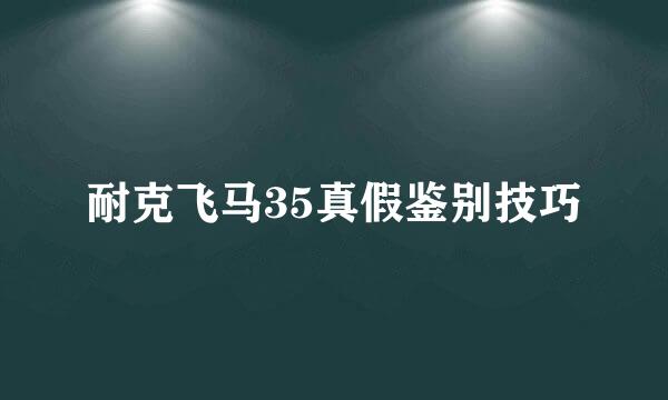 耐克飞马35真假鉴别技巧