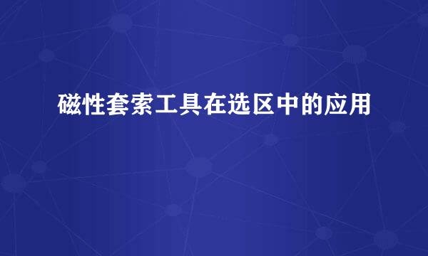 磁性套索工具在选区中的应用