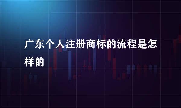 广东个人注册商标的流程是怎样的
