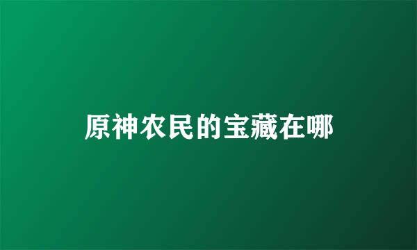 原神农民的宝藏在哪