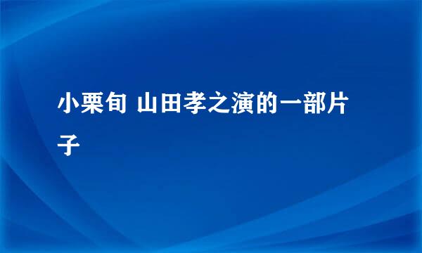 小栗旬 山田孝之演的一部片子