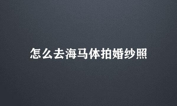 怎么去海马体拍婚纱照