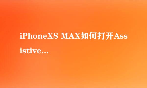 iPhoneXS MAX如何打开Assistive Touch