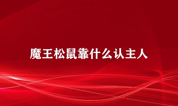 魔王松鼠靠什么认主人