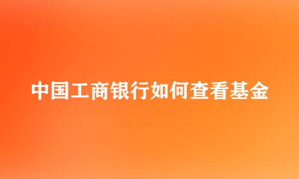 中国工商银行如何查看基金