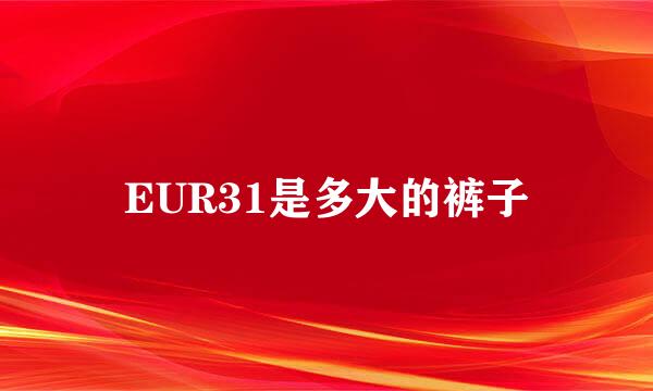 EUR31是多大的裤子