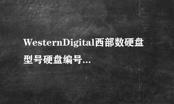 WesternDigital西部数硬盘型号硬盘编号识别方法