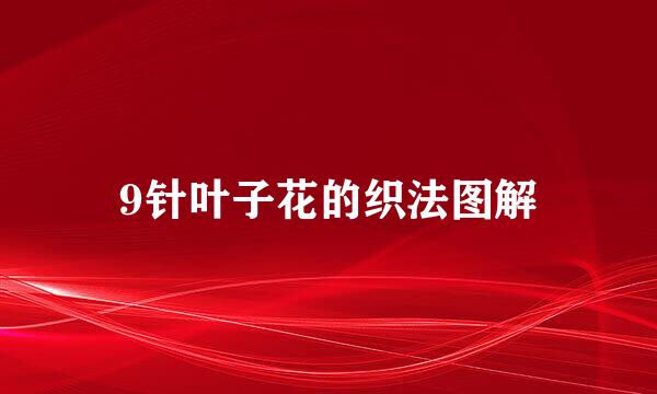 9针叶子花的织法图解