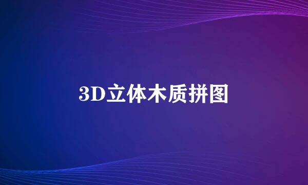 3D立体木质拼图