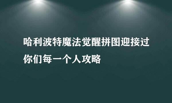 哈利波特魔法觉醒拼图迎接过你们每一个人攻略
