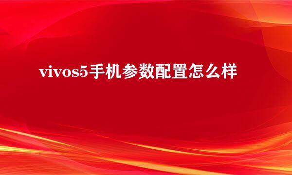 vivos5手机参数配置怎么样