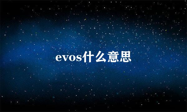 evos什么意思
