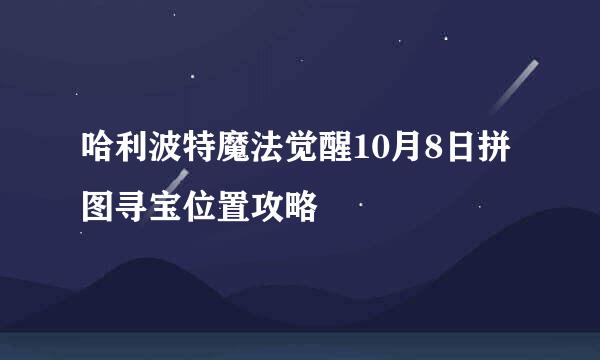 哈利波特魔法觉醒10月8日拼图寻宝位置攻略