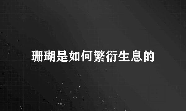 珊瑚是如何繁衍生息的