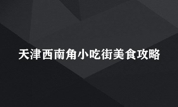 天津西南角小吃街美食攻略