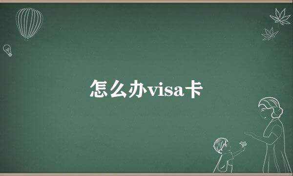 怎么办visa卡