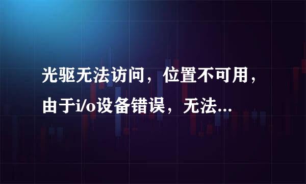 光驱无法访问，位置不可用，由于i/o设备错误，无法运行此项请求
