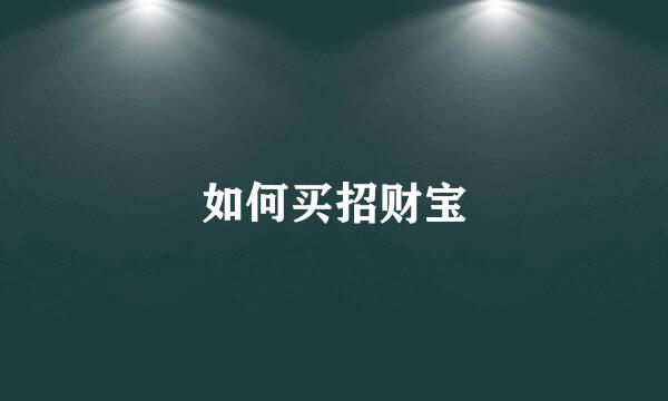 如何买招财宝