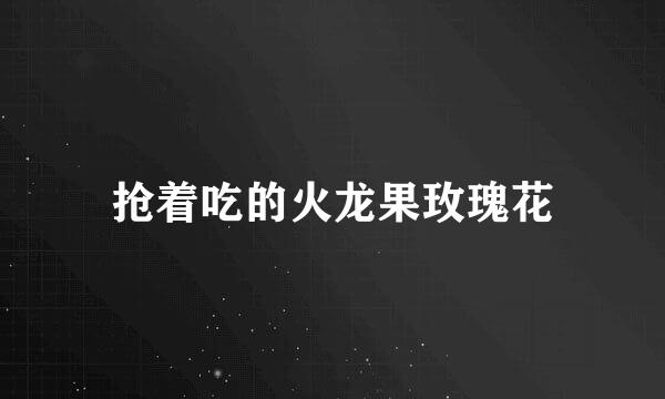 抢着吃的火龙果玫瑰花