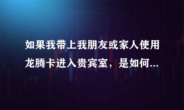 如果我带上我朋友或家人使用龙腾卡进入贵宾室，是如何收费的呢